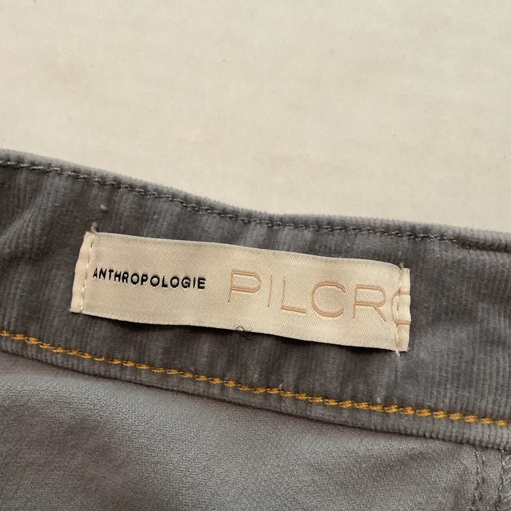 Pilcro High Rise Skinny Corduroy Pants‎ Gray